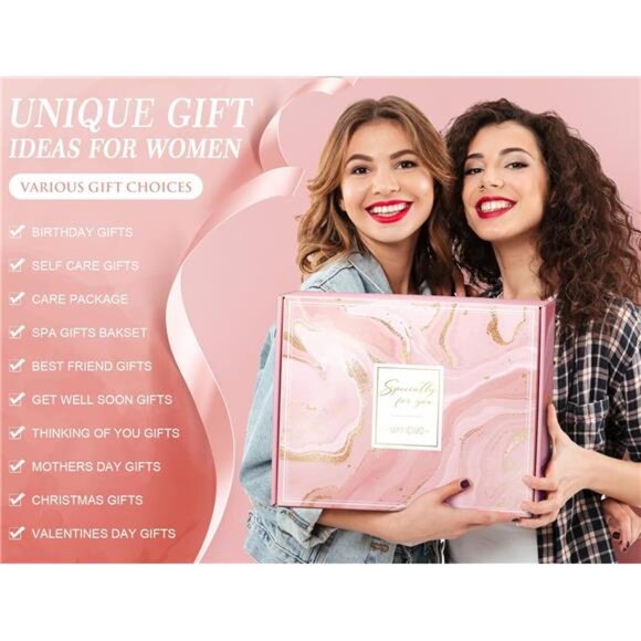 Birthday Gifts for Women Self Care Gifts Get Well Soon Gifts, Rose Relaxing Spa - Picture 3 of 7